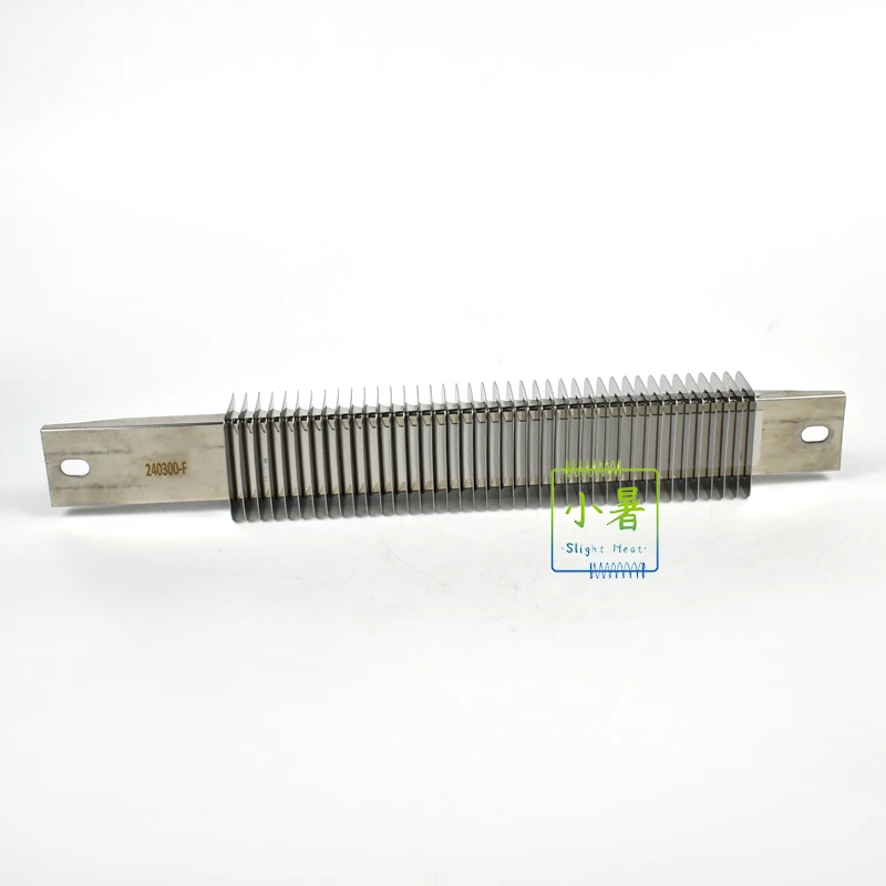 Slight heat 240v 750w ceramic insulated finned channel strip heater strip heating element