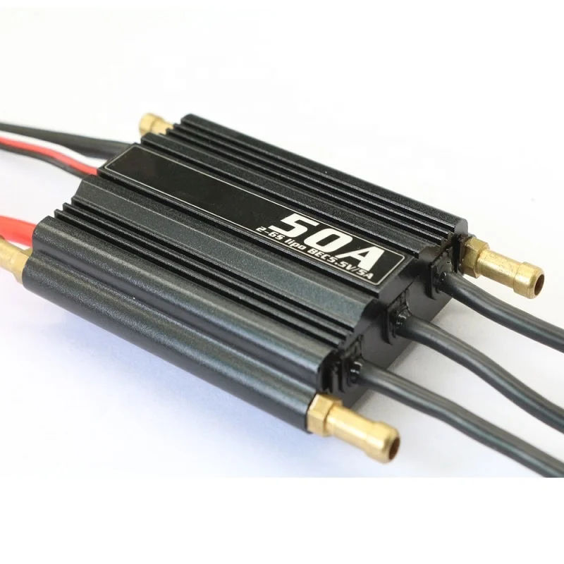 2-6S waterproof 50amp marine spare parts with BEC rc boat esc