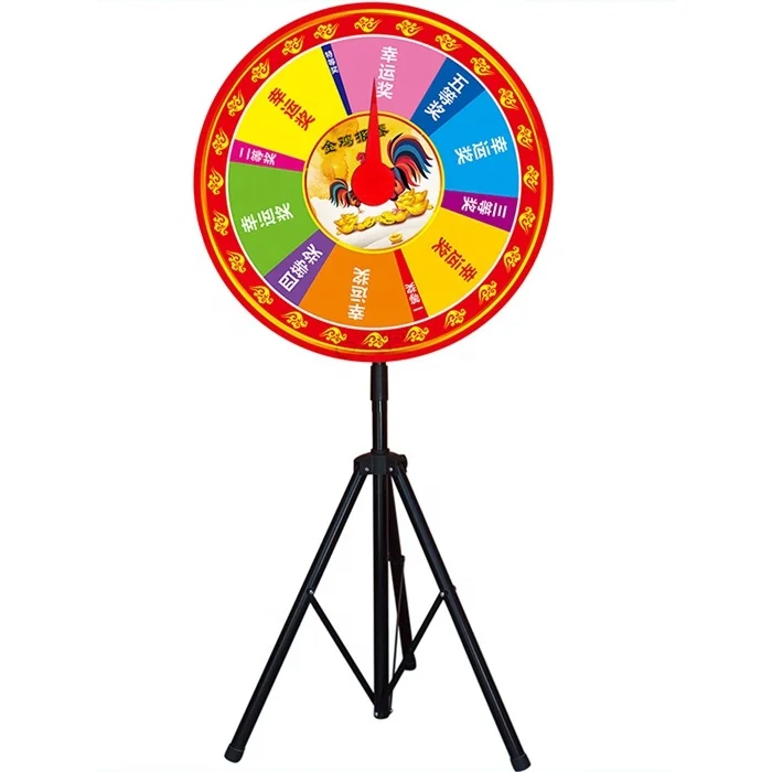Hot Sale Adjustable Tripod Stand Prize Winning Wheel Of Fortune