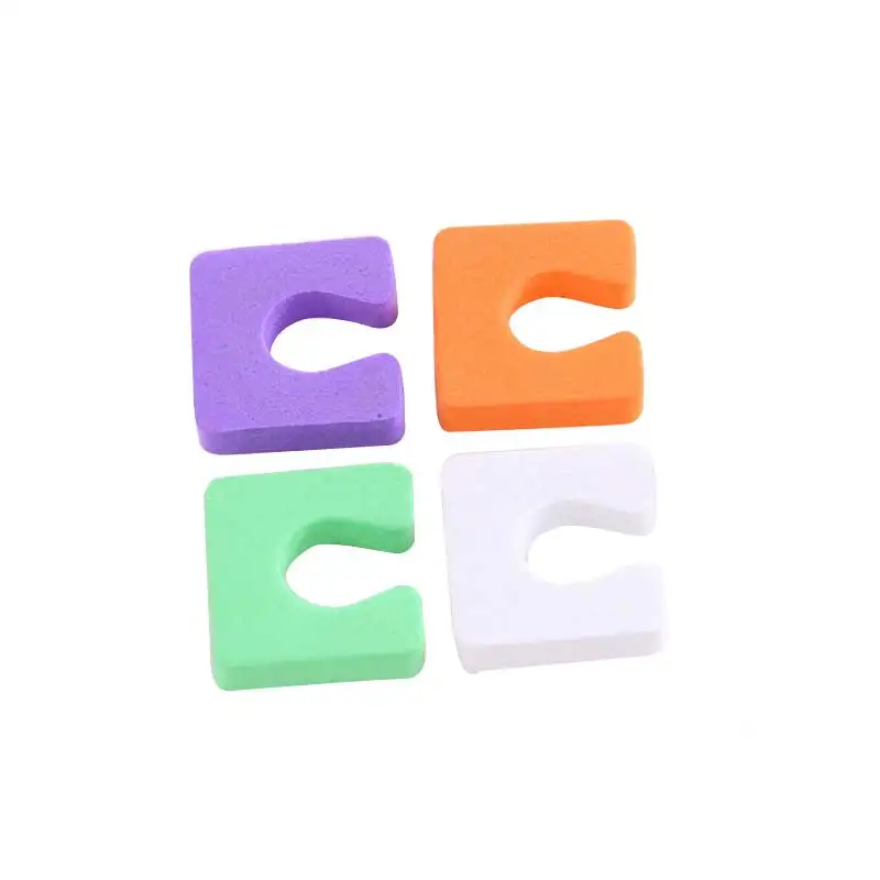 Bright colored mini single toe separator eva foam pedicure tools nail art tools