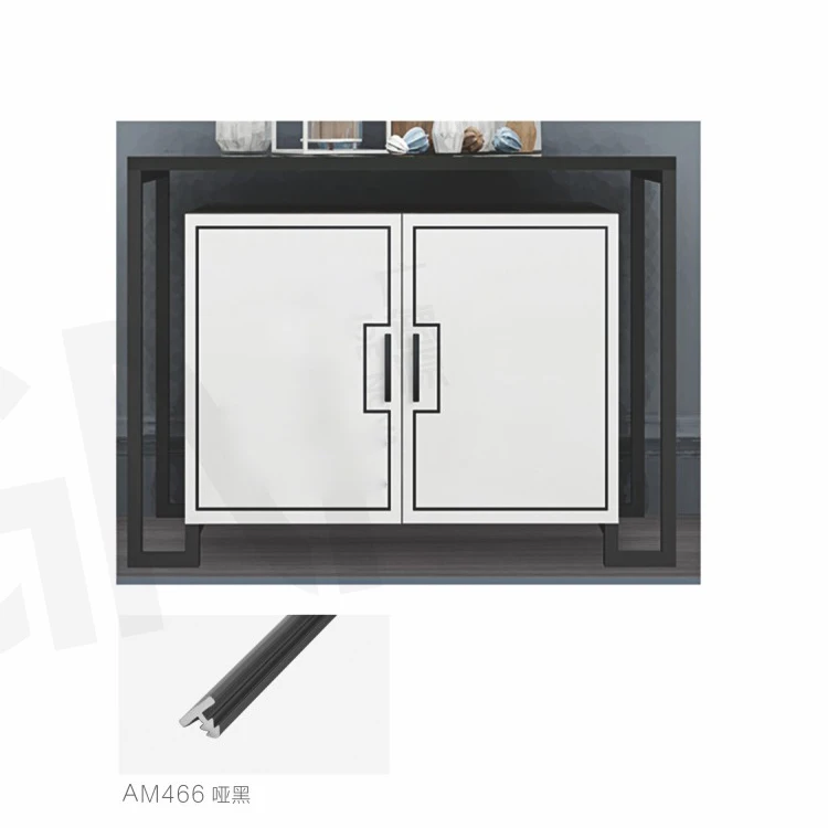 JOYEDA matte black square bar kitchen cabinet pull handle and knob