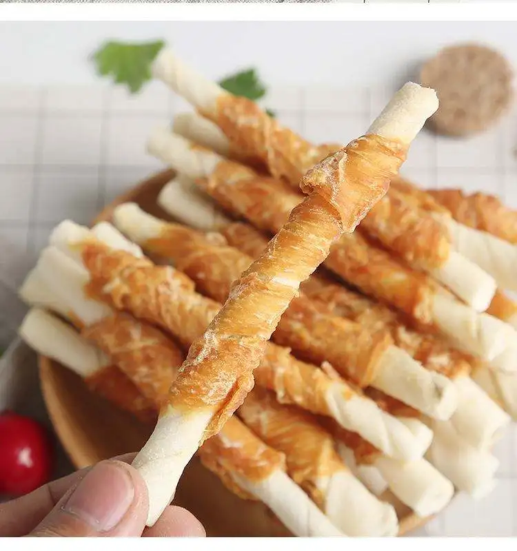 Dog Chew Food Stick Treat For Dog Customizable Hot Selling Natural Dog Dental Snacks Simulation Beef Pizzle Braided Bully Sticks