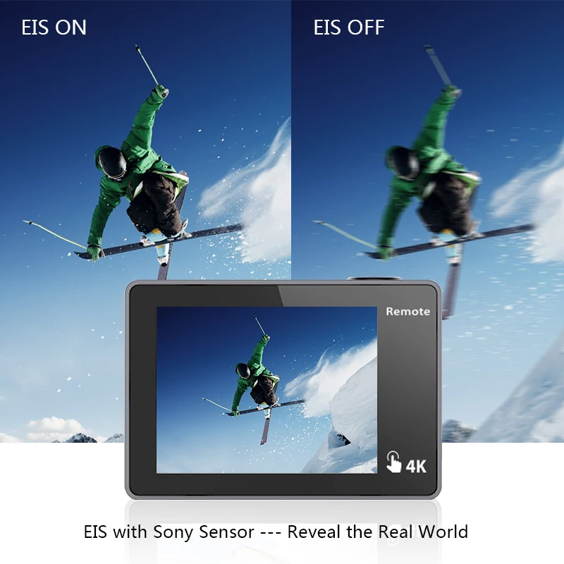 Оригинальная водонепроницаемая Спортивная камера 4k видеокамера wifi EKEN H5s plus Экшн-камера