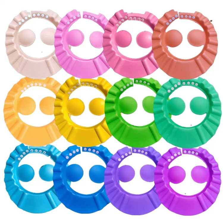 Hot Baby Shower Cap Bathing Soft Adjustable Visor Hat Safe Shampoo Shower Protection Bath Cap for Toddler Baby Kids Children