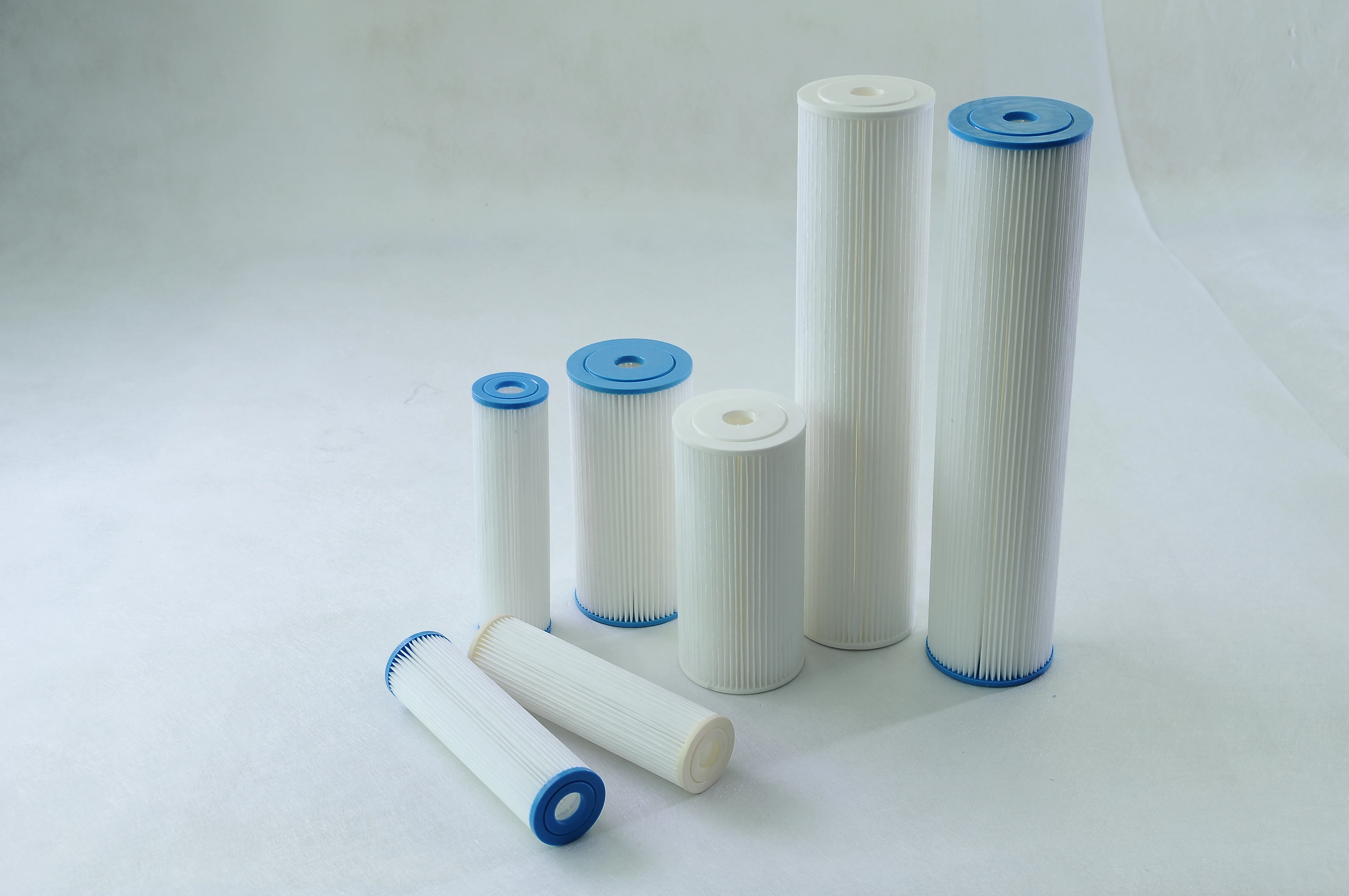 PET/PP Water Filter Pleated  Cartridge 10 Inch 5 Micron Filter Element For Water Purifier And Food And Beverage