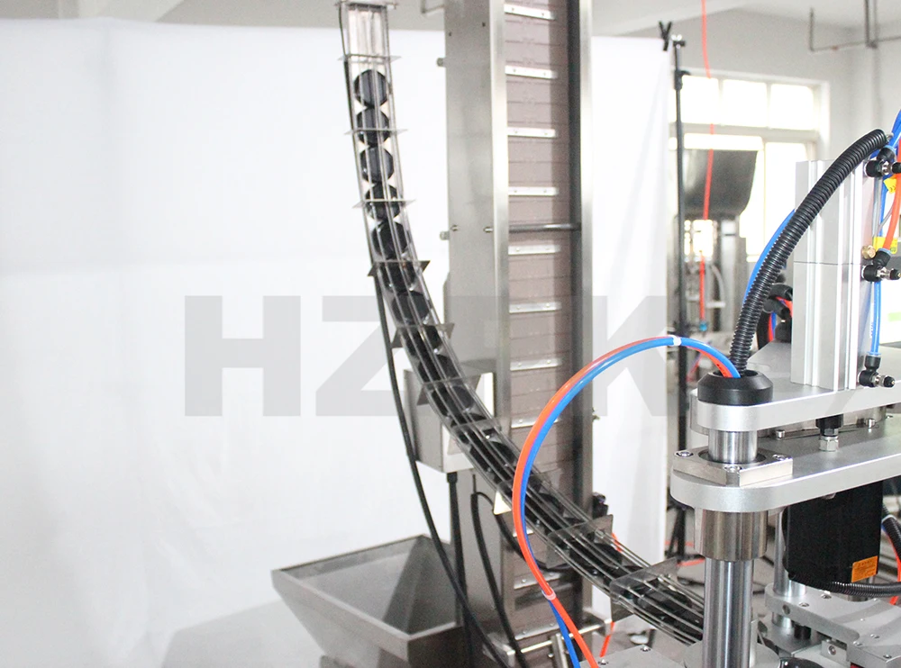 HZPK Automatic Customized Linear Glass Jar Can Screw Capping Machine