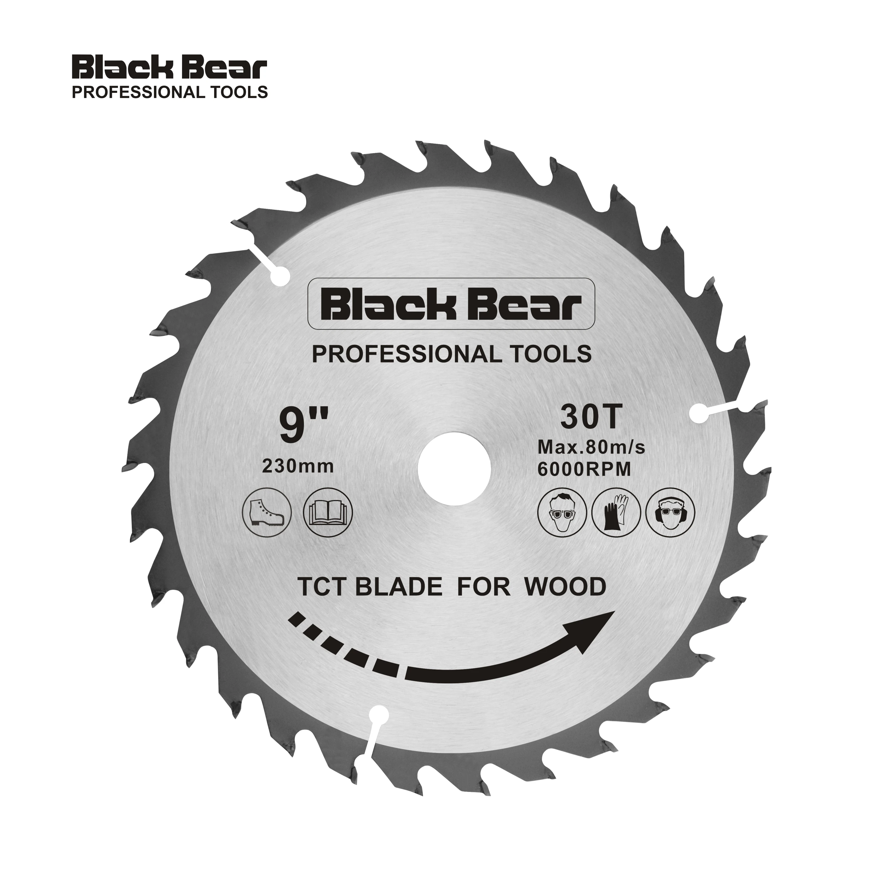BLACK BEAR 9Inch  230MM Circular Saw Blades 40 Tooth For Wood tct saw blade circular tct saw blades