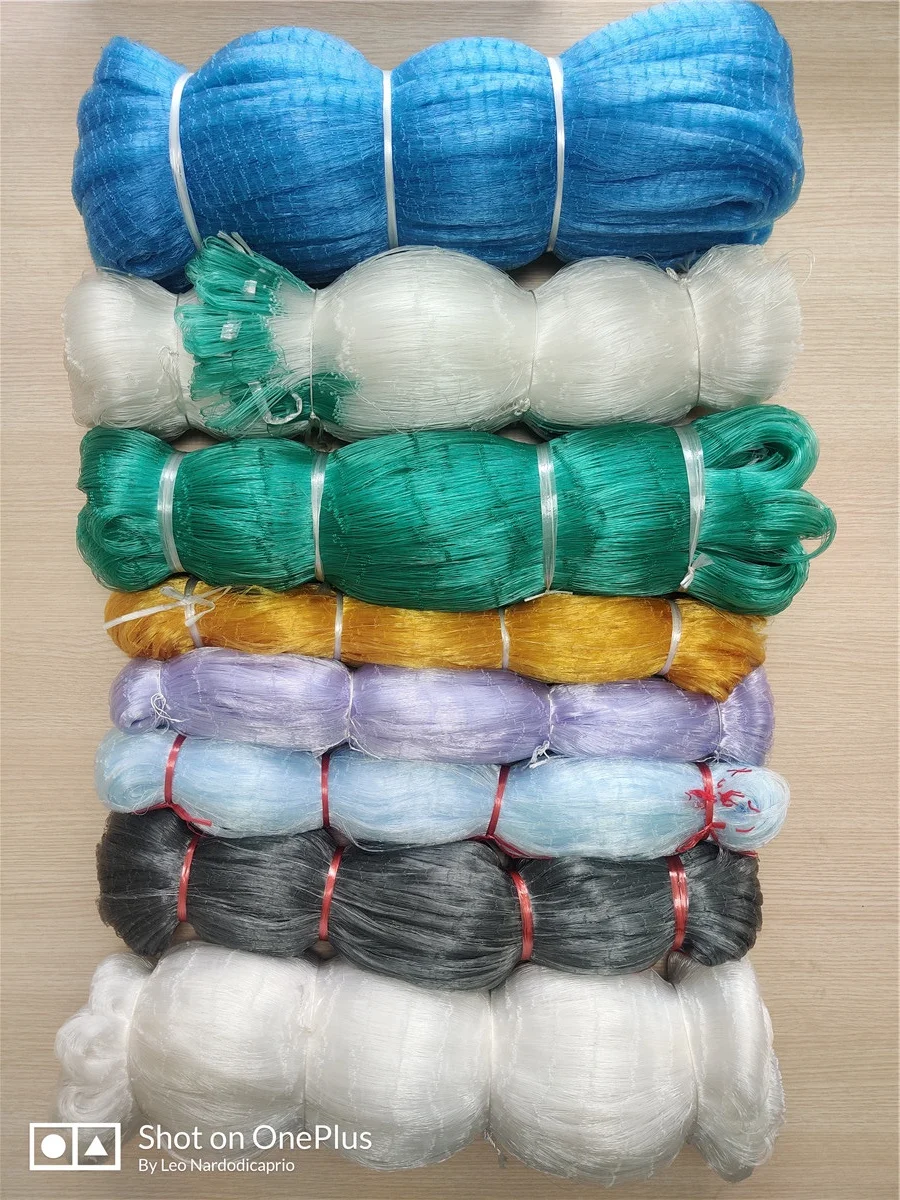 
White Color Nylon Monofilament Fishing Nets red de pesca fishing nets china 