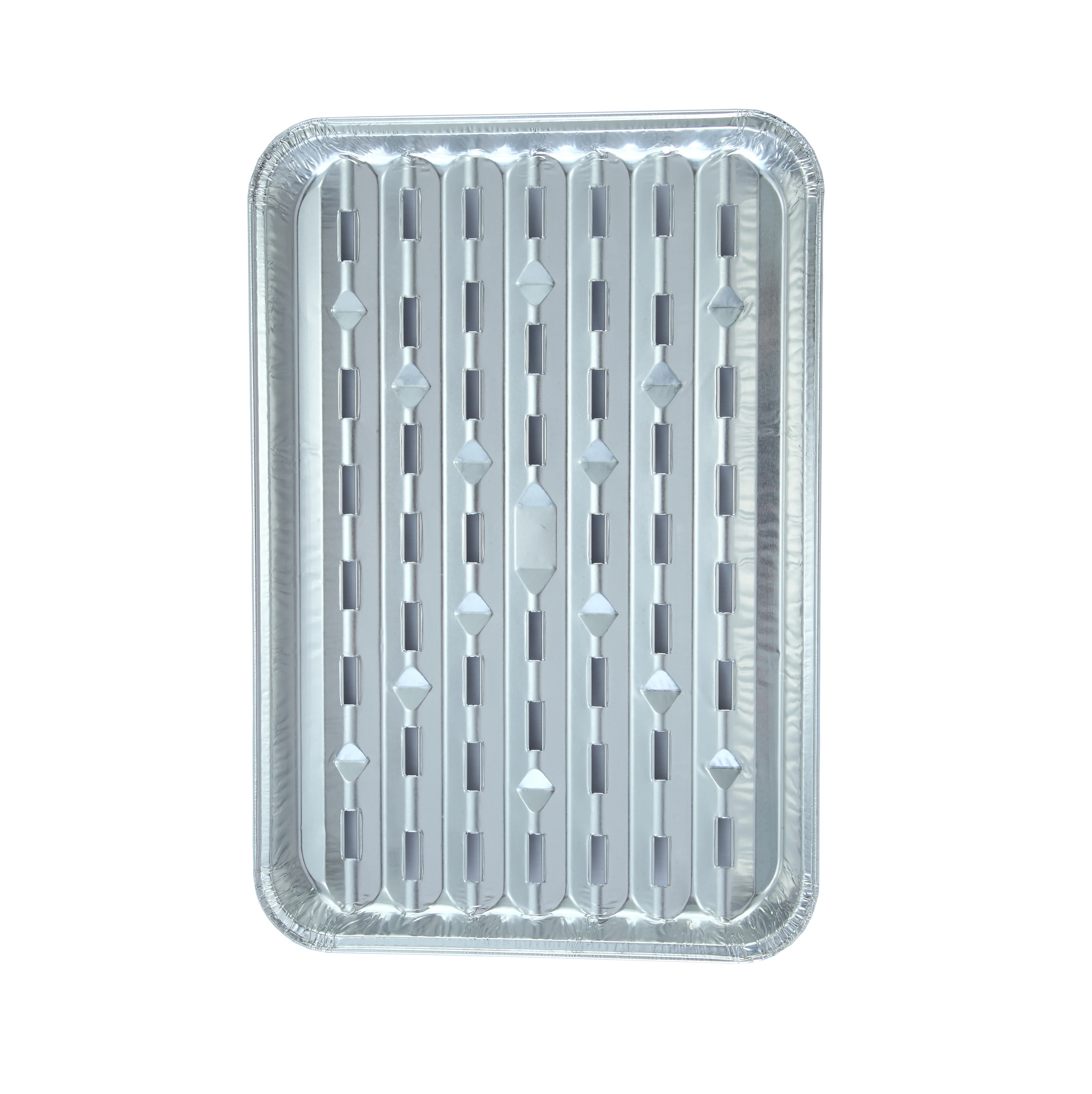 perforated disposable aluminium foil bbq grill tray