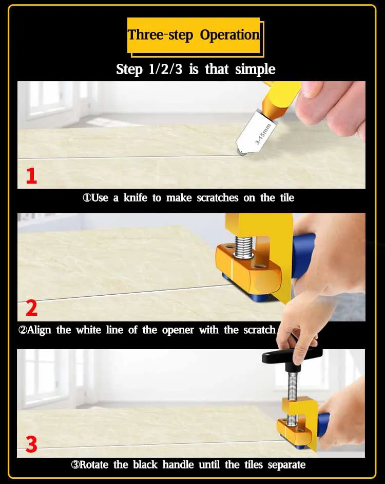 JNZ Top-quality Glass Tile Cutting 2 In 1 Glass Cutter Set Manual Construction Tool Diamond Glass Cutter