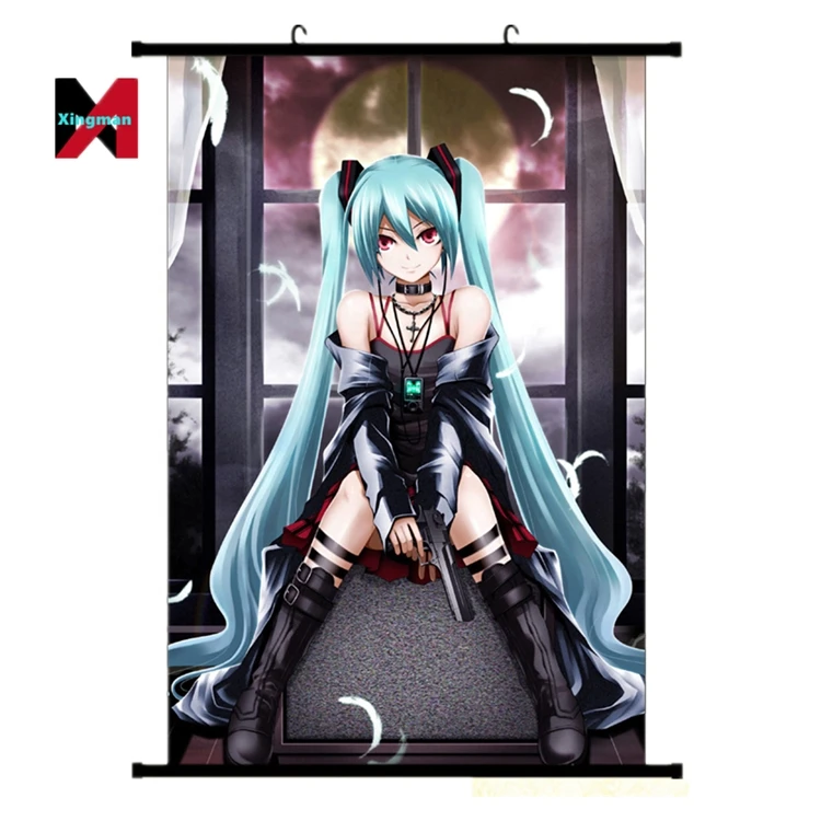 2022 Hatsune подвесная картина Miku аниме постер прокрутка Экспо горячая Распродажа Amazon источников оптовая продажа