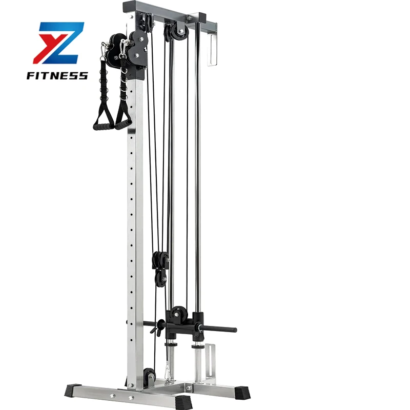 New Product Explosion Equipment high pull down adjustable double pulley system single bird wall mounted cable station for gym