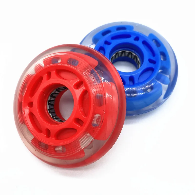 Skate Shoe Casters Flashing PU Wheel LED Roller Skate Wheel