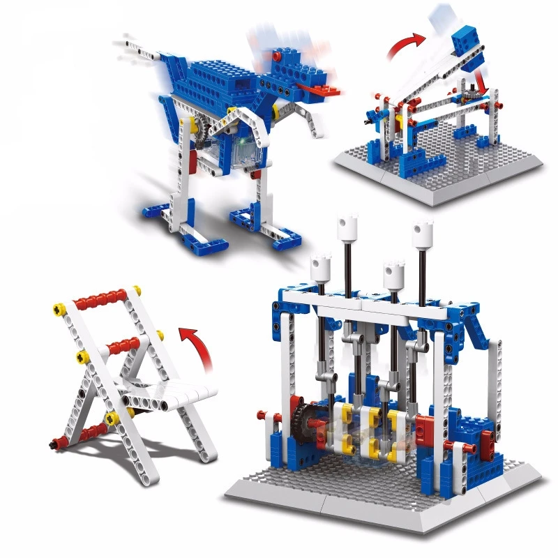 Mechanical engineering  Building Blocks machinery Crane 4in1 MOC building Blocks Educational Toys Kit Kids Block