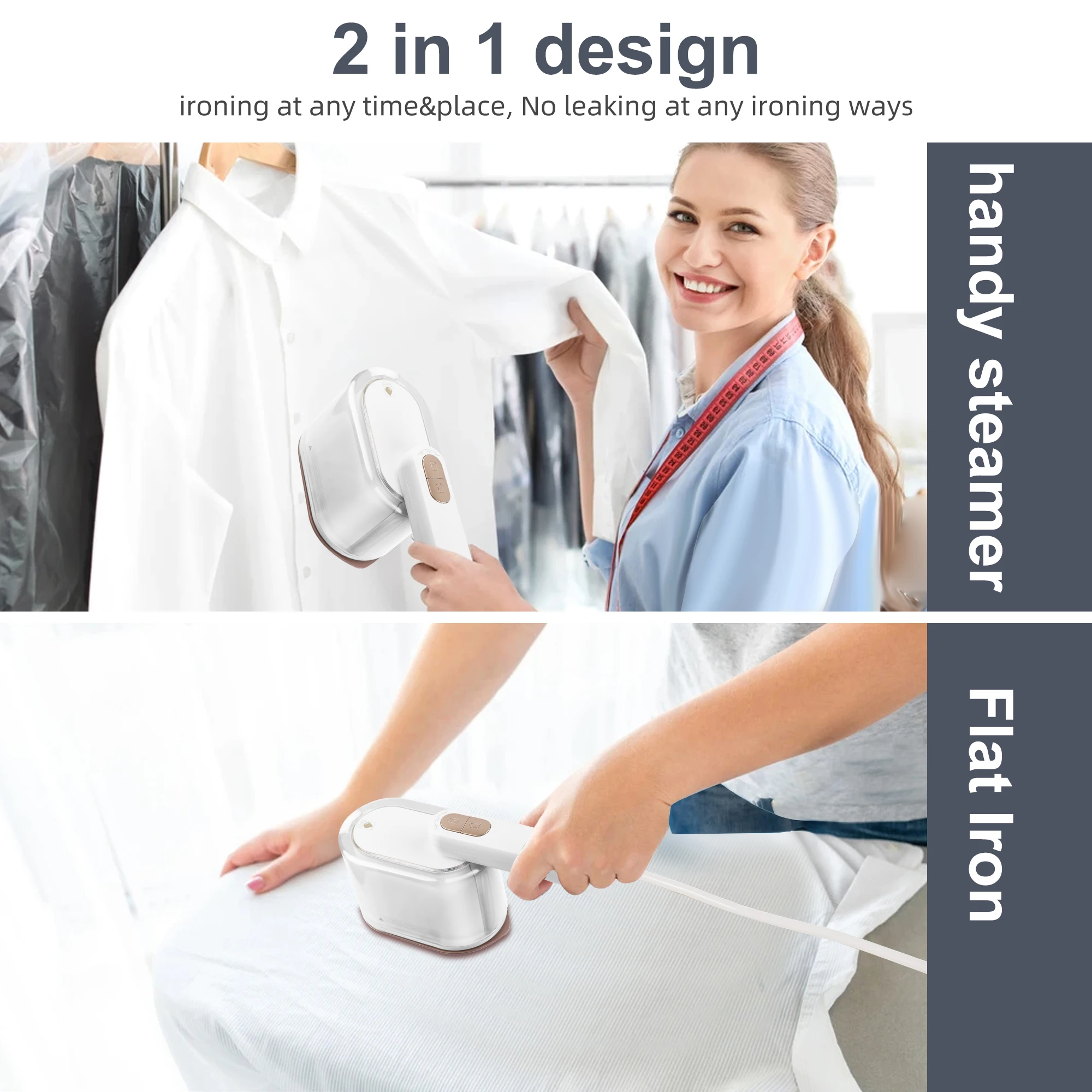 New High Pressure folding Garment Steamer with Large Water Tank handheld  Steam Iron