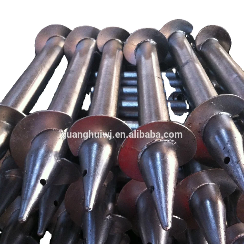 Manufacture Hot galvanized  ground screw pole anchor for solar project