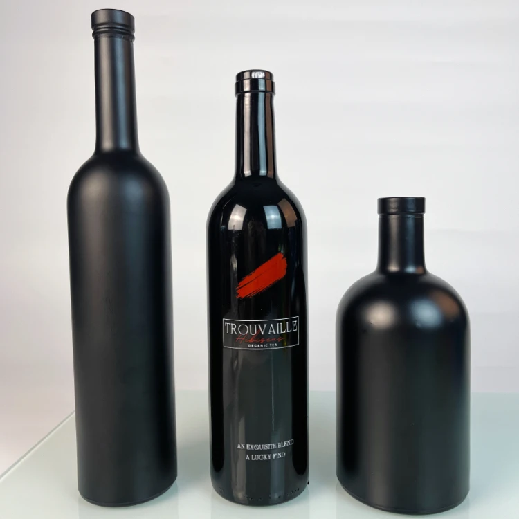 wholesaler empty square mini small rum gin vodka liquor glass bottle 50ml 250ml 500 ml 700ml 750 ml 1 litre