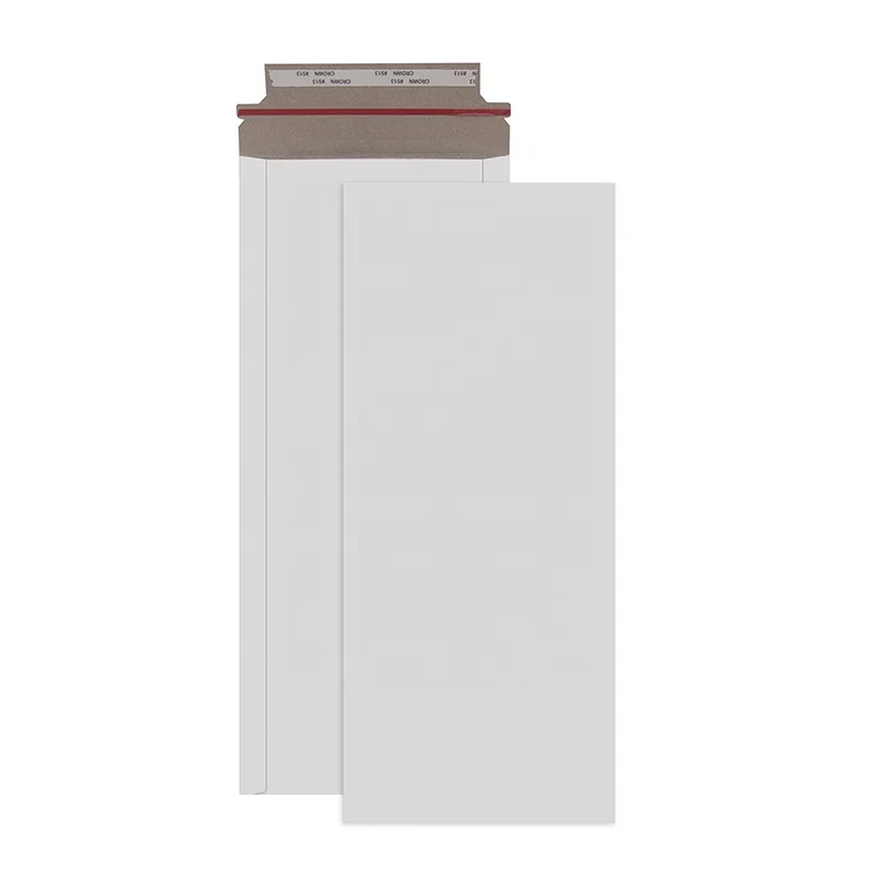 Durable non-bendable Rigid White Cardboard Document Mailer Envelopes