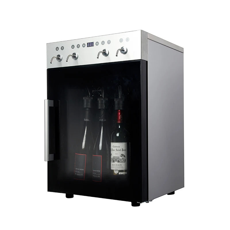 Customized 4 bottles wine cooler refrigerator bar usage wine fridge cooler for sale