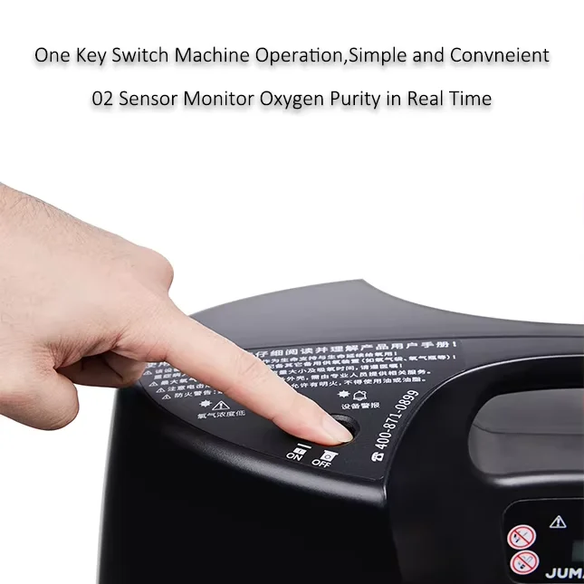 Long Life Molecular Sieve Black and White Oxygen Concentrator with Dual Color Options for Home Use