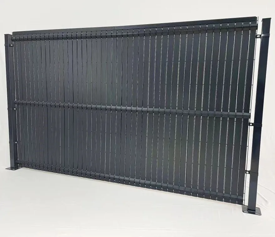 Vertical Strip Anti-UV 3D Privacy Garden Fence Panels Rigid PVC Privacy Slats