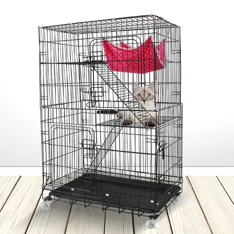 Iron wire high quality pet kennel animal dog cage large cat cages