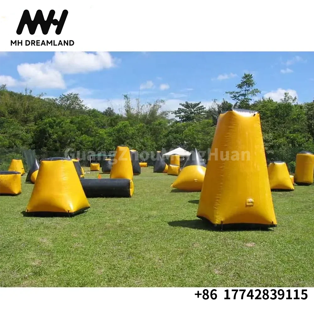 Outdoor PVC Inflatable Customised Bunker Shooting Game Paintball Obstacles Air Bunker for CS Archery Tag