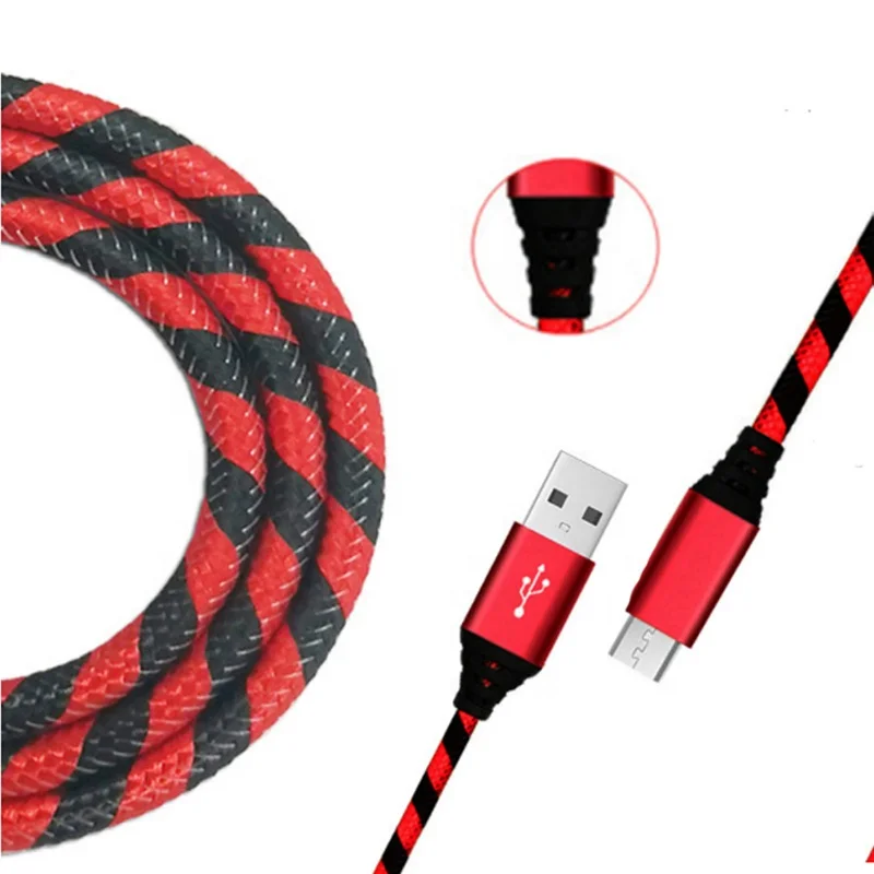 Wholesale Durable charging and data cable usb connector 1m 2m 3m braided usb fast charging cable for iphone
