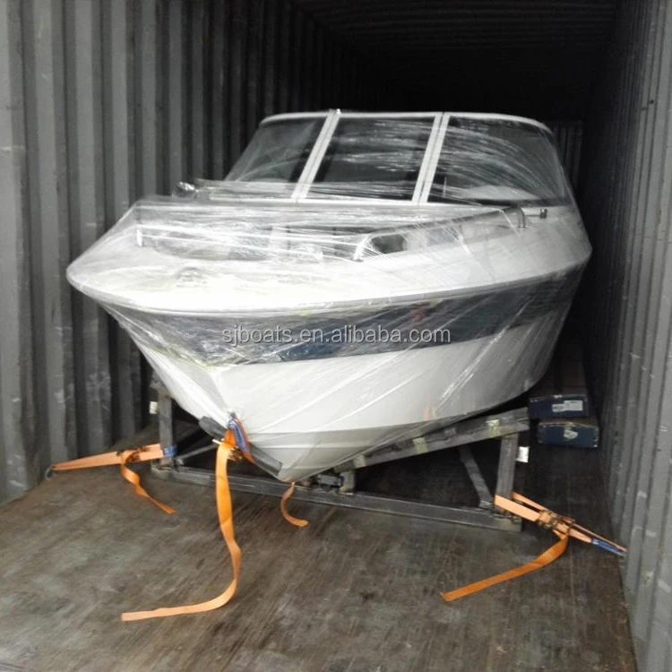 New fiberglass high Speed outboard sport boat runabout gasoline fuel type fishing passenger boat factory