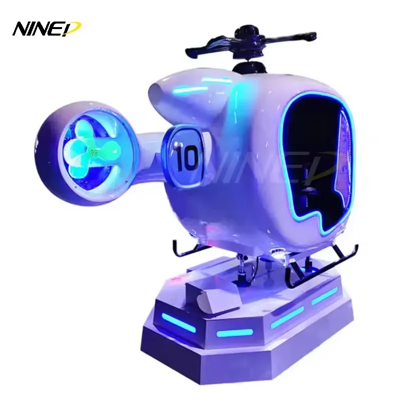 2024 NINED Hot Selling Kids Game 9D VR Aircaraft Helicopter Flying Machine
