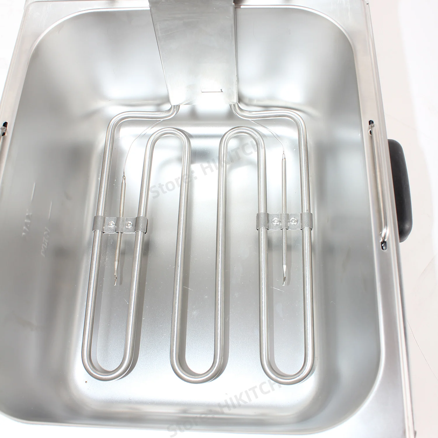 Stainless steel single tank 8L oil deep fryer EF8L with 1 basket 1/2 size pan electric fryer safe circuit breaker for hotel shop