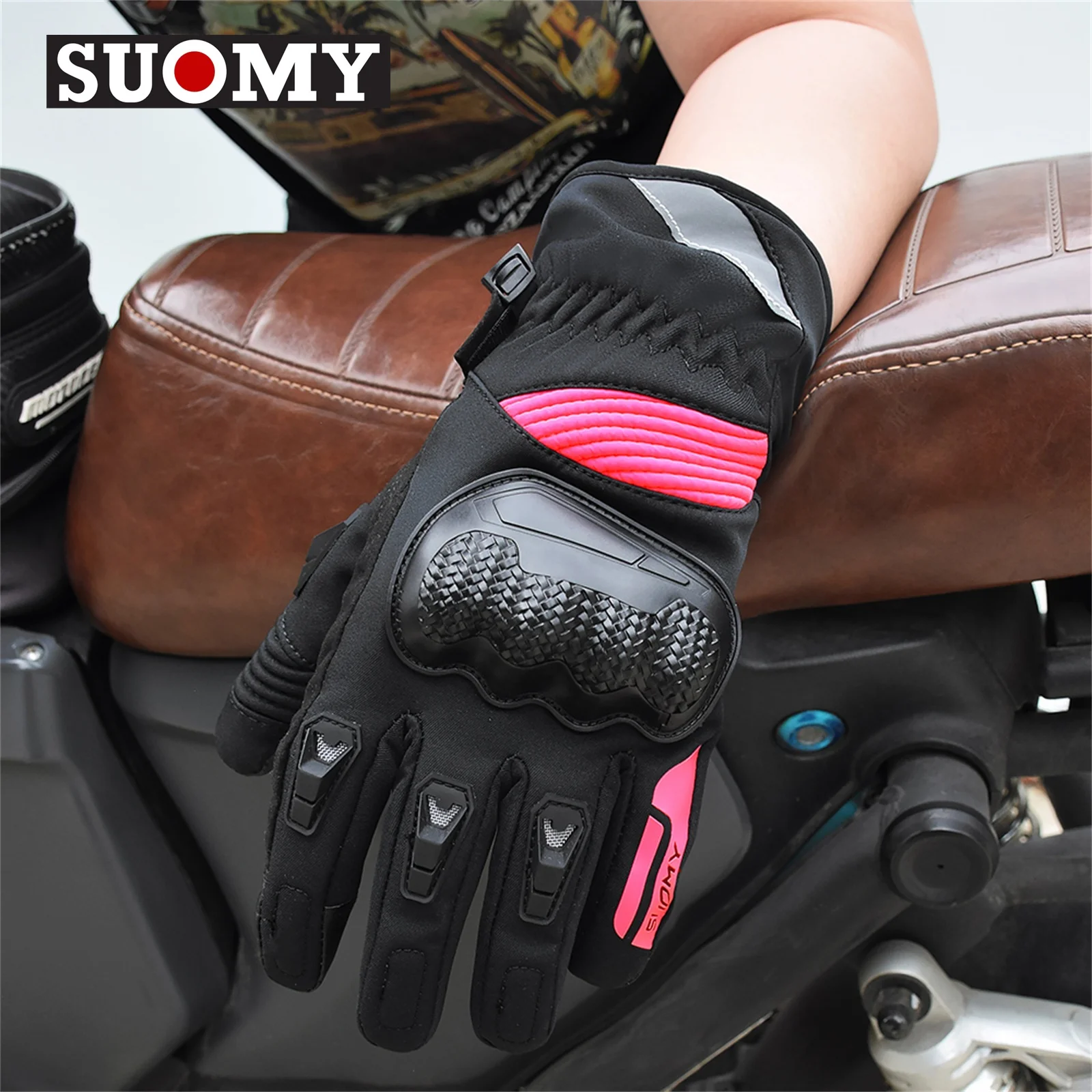 Winter Motorcycle Gloves Waterproof Gant Moto Warm Men Full Finger Moto Gloves Touch Screen Guantes Motorbike Riding Gloves