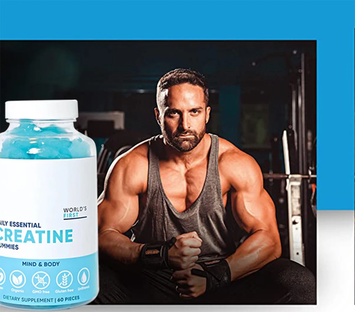 Innovative Health Products New,Creatine Monohydrate Gummy Muscle Builder Supplements Health And Fitness Care Products