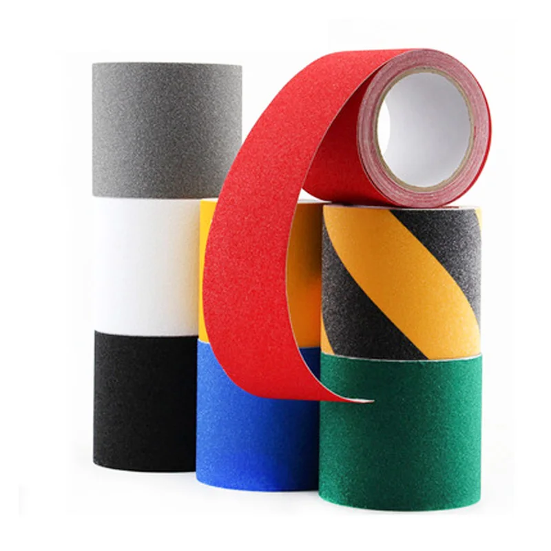 Solvent glue multicolor Manufacturers Stairs Safety PVC 80 grip self adhesive anti slip tape