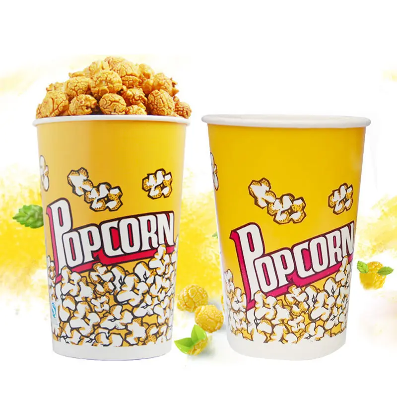 Wholesale Customization Cinema Party Disposable Paper Cups for Popcorns