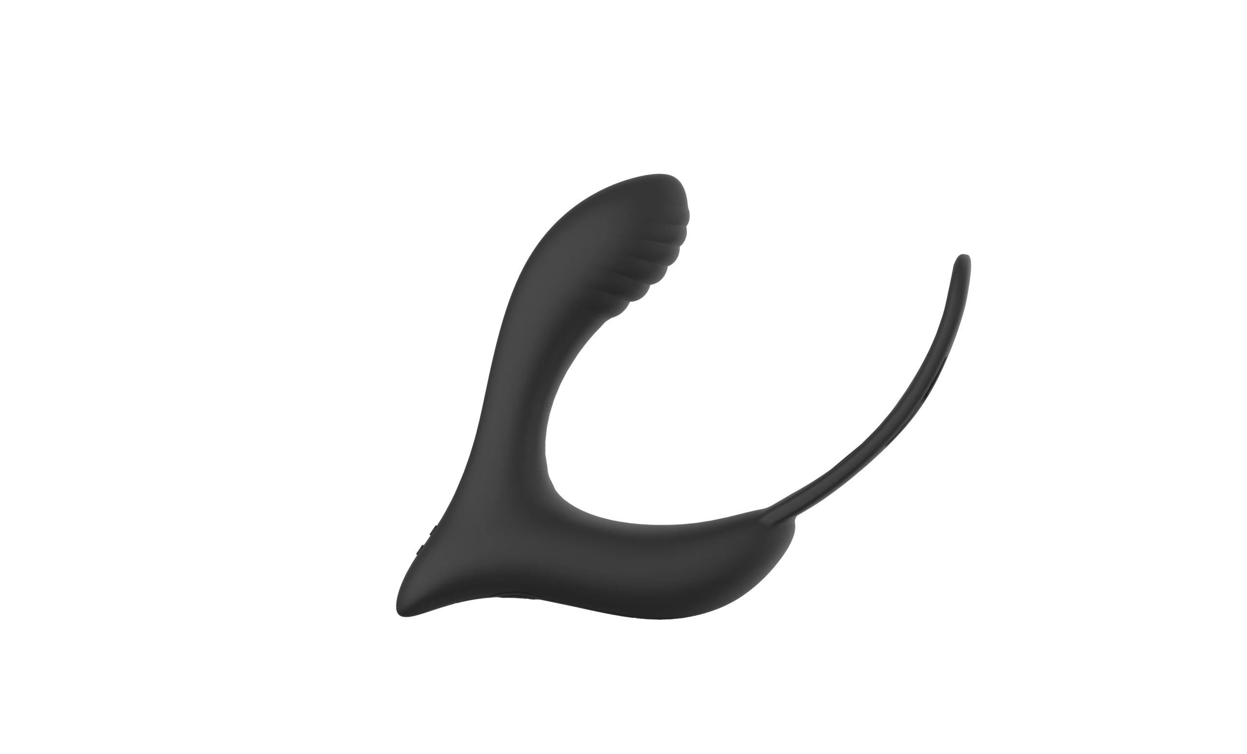 Silicone Vibrating Cock Ring Anal Plug Vibrating Masturbation Device For Adult Male Anus Latching Seminal Vesicle Ring