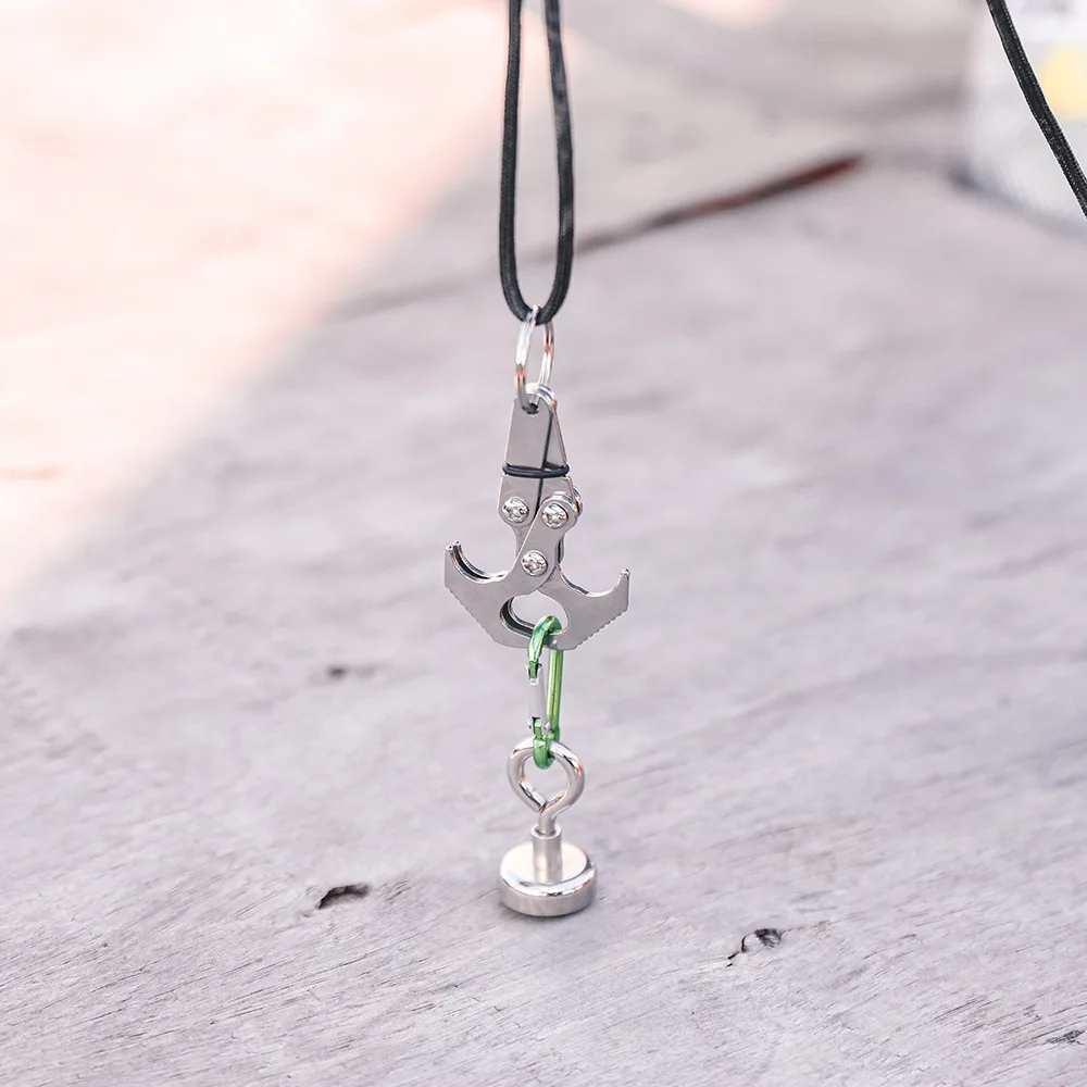 Portable folding gravity grappling hook outdoor climbing claw survival climbing hook tool folding survival heavy claw flying tig