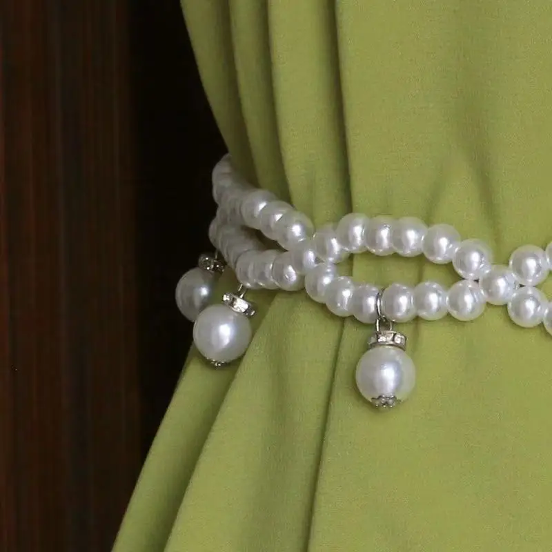 
New design Fashion Pearl Waist Belts For Women Dresses chain Tassel Belt slim Girls Waist Belts Waistband 