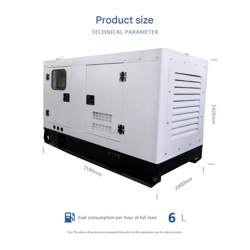 diesel generator 10kw rainproof noise reduction voltage 400V genset diesel generator