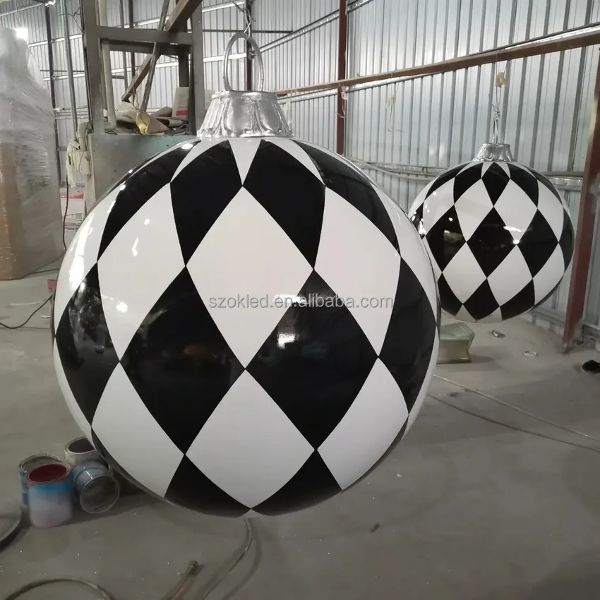 pendant ornaments globe sphere special ornaments christmas balls for christmas Customizable decor fiberglass resin sculpture
