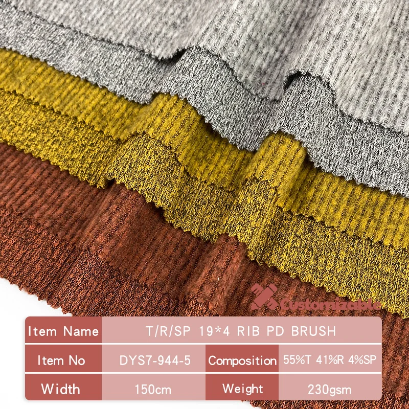  Аргентина tela textile TR 19*4 ребристая окрашенная трикотажная ткань для