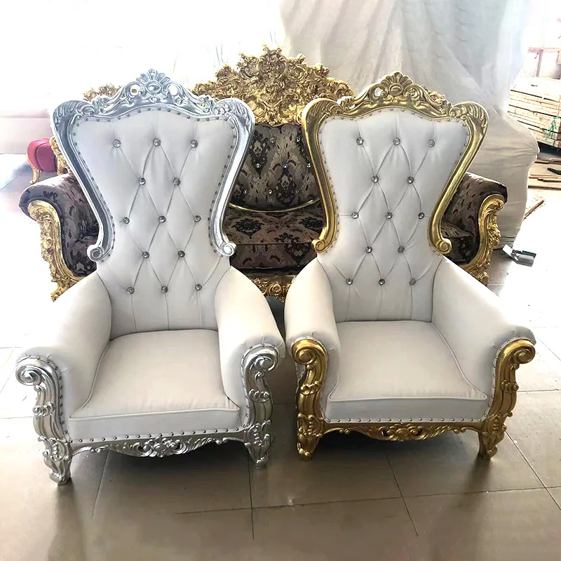 Wholesale Royal Children Kids High Back Wood Frame Cheap King Throne Chairs Sofa For Wedding Party Event Banquet