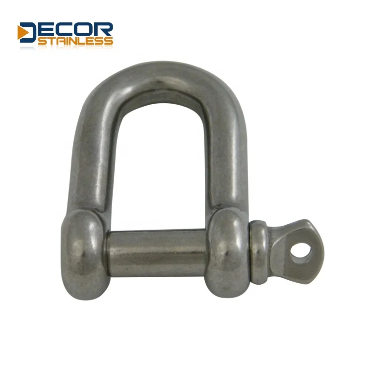 Excellent Quality Safety Protection Stainless Steel Chemical Inertness Straight D Shackle(European Type)