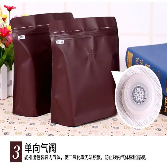 
Custom easy tear ziplock foil special diamond shaped food grade stand up coffee packaging bag with one way valve 