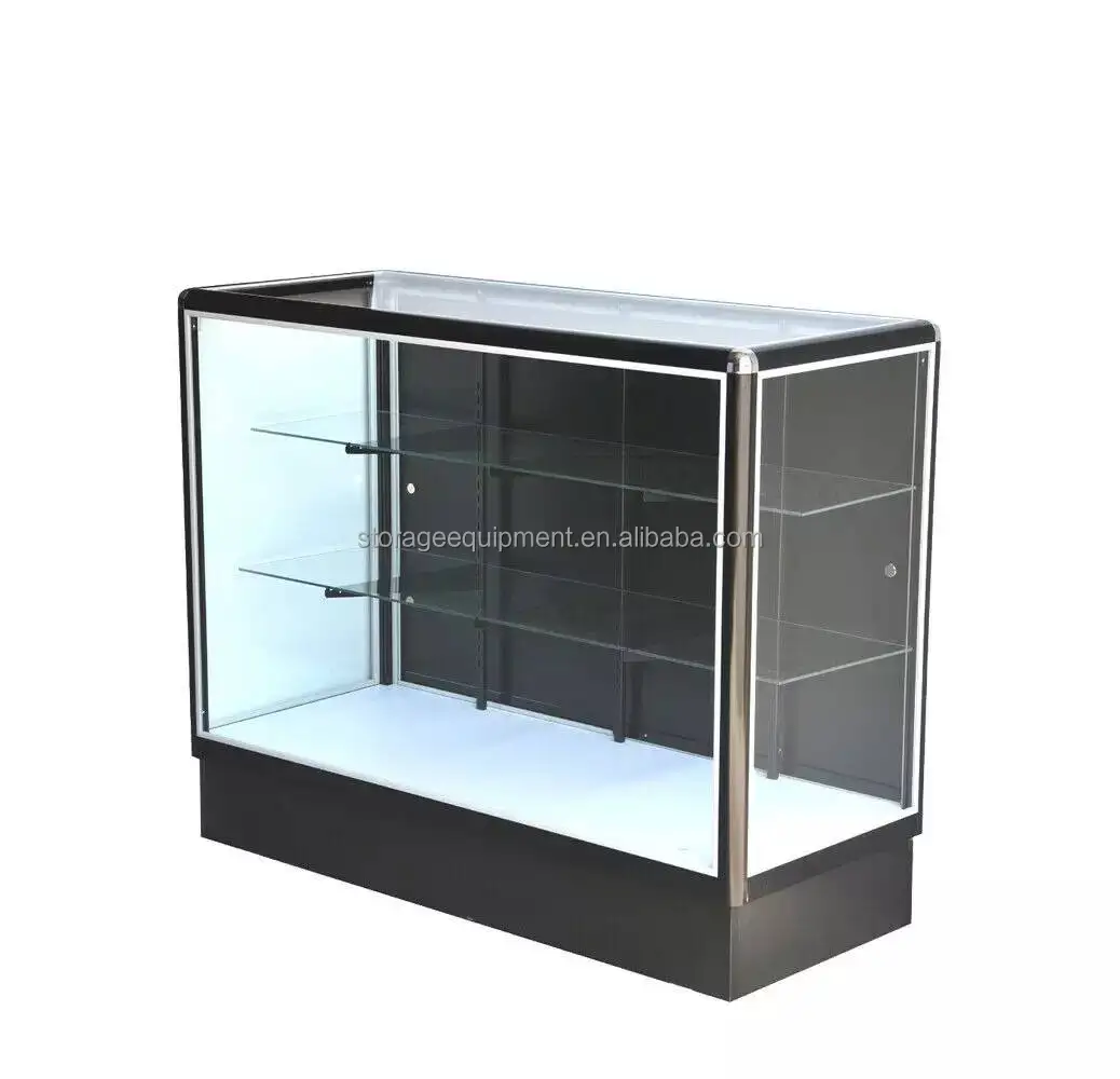 NEW fashion Glass showcase& liquor display cabinet with glass door
