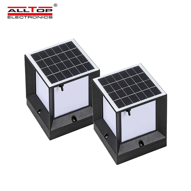 
ALLTOP New design aluminum garden landscape 3w 5w 10w outdoor solar led pillar light 