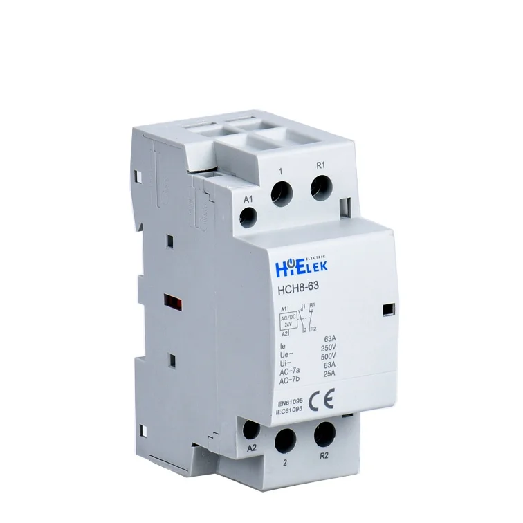 Электрический магнитный модульный контактор переменного/постоянного тока zhejiang, 1p,2p,3p,4p 220/240 в, модульный контактор
