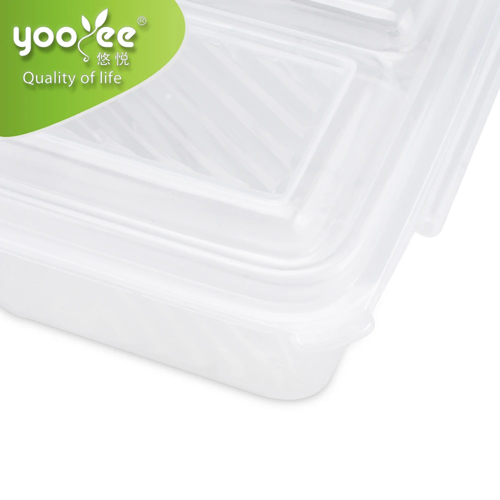 BPA Free Food Grade 3 Compartment Food Containers with Lid