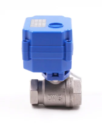 DC12VDC24V Электрический Небольшой привод шаровой кран из нержавеющей стали