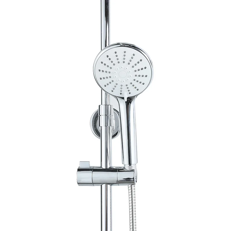 JOMOO Three function Chrome High Pressure Handheld Shower Head Combo Rainfall Shower Set Modern Round Bathroom Shower System Set